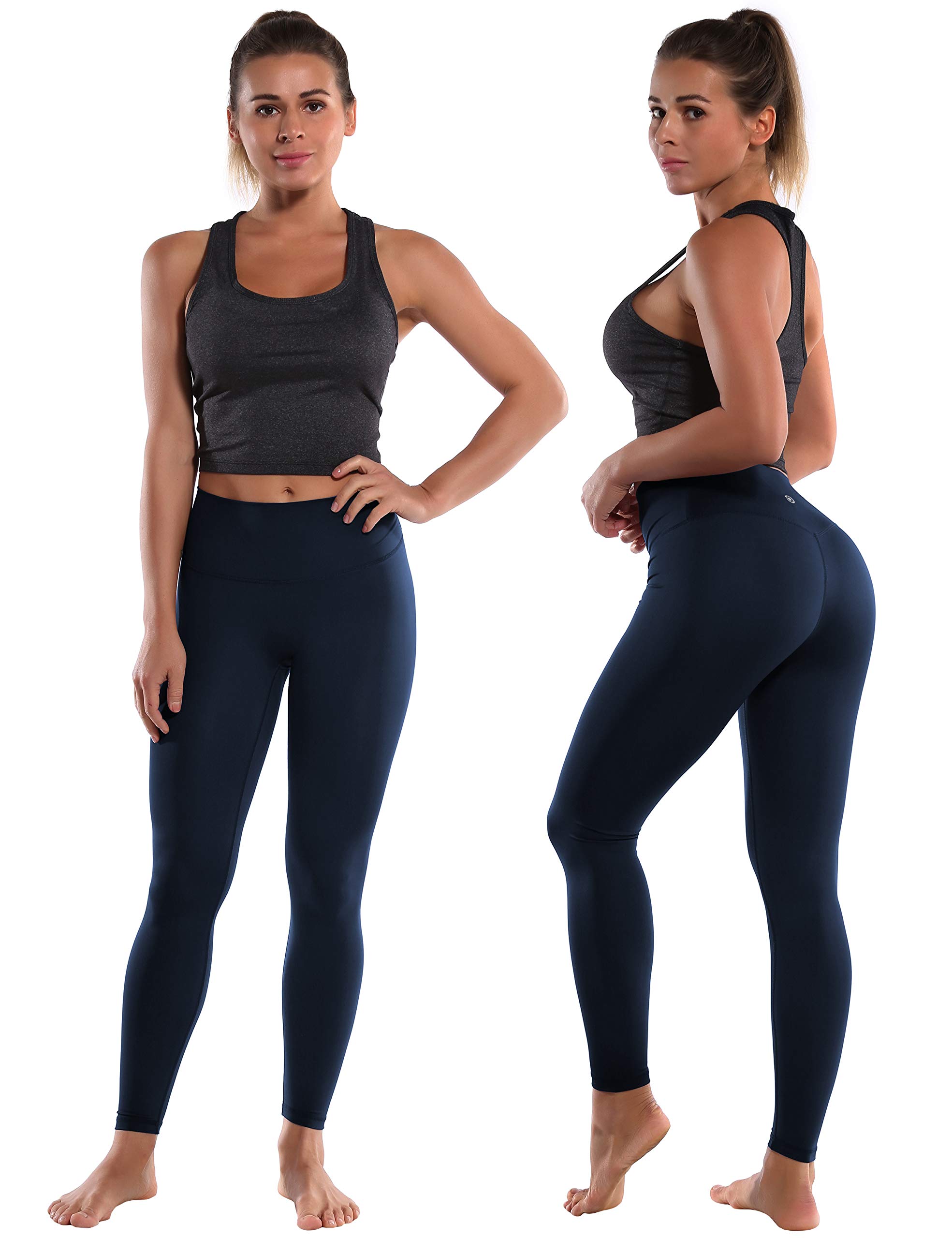 BUBBLELIME Women's High Waist Yoga Pants - 4 Styles Petite/Tall Lengths, Tummy Control, Over The Heel Soft Workout Leggings for Running, Gym & Lounge Wear