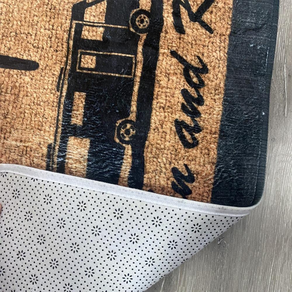 Custom RV Doormat - Personalized Camper Welcome Mat for Travel Trailers & Motorhomes - 16x24 Inch - Perfect for Camping & Outdoor Decor