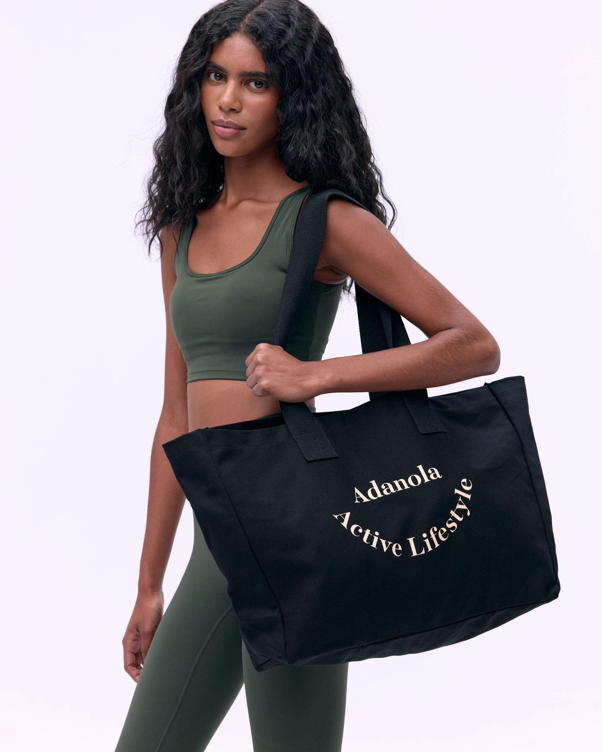 Active Lifestyle Tote Bag - Stylish & Durable Black/Nude Crossbody Shoulder Bag for Women | Perfect for Gym, Work, Travel & Everyday Use