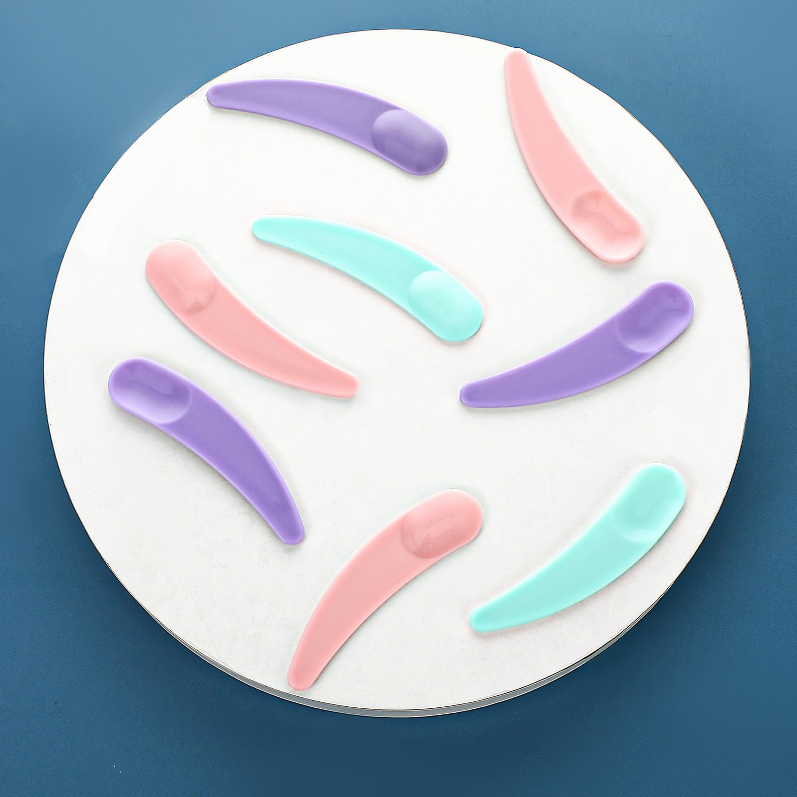 100PCS Mini Spatula for Cosmetics - Small Disposable Plastic Makeup Spatulas for Skin Care, Facial Cream & Mask Application - Perfect for DIY Beauty, Travel & Salon Use