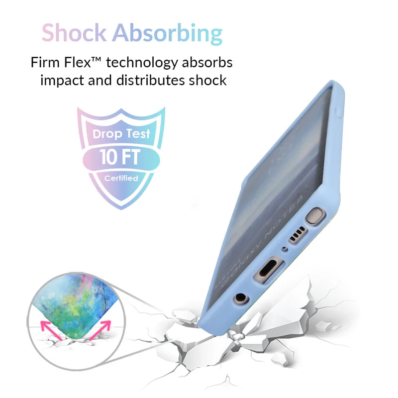Blue Opal Samsung Galaxy Case - Protective Phone Cover for Galaxy S21/S22/S23 - Durable Slim Fit with Shock Absorption - Perfect for Work, Travel & Everyday Use