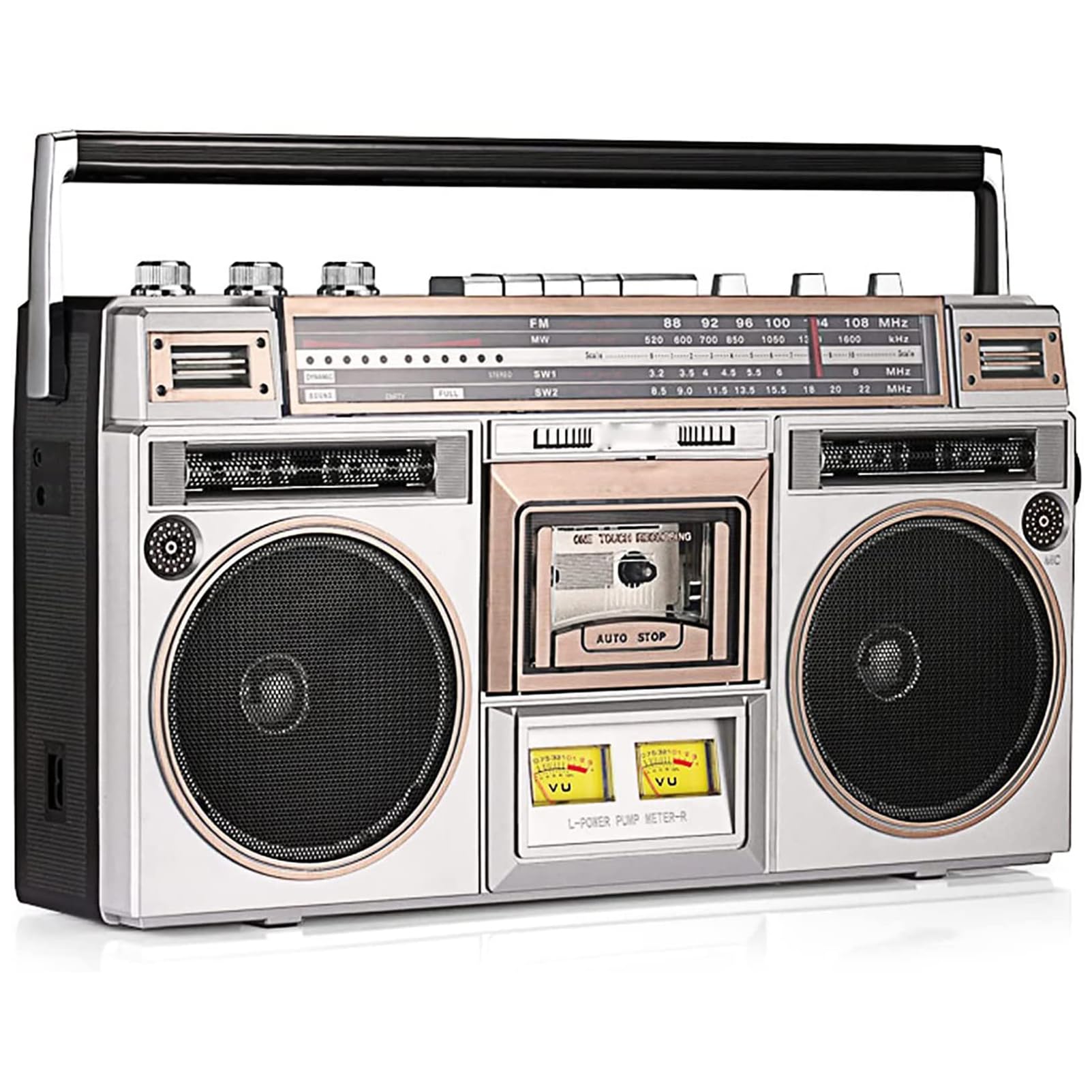 Portable Cassette Player Boombox with AM/FM Radio, Stereo Sound, USB/SD Recording - Convert Tapes to Digital MP3 | Perfect for Music Lovers, Vintage Audio Enthusiasts & Home Entertainment