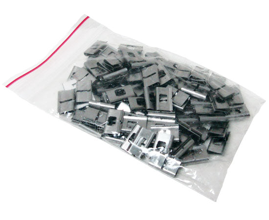 66 Block Metal Bridge Clips - 100 Pack for Telephone Wiring & Network Installation | Durable Connectors for Telecom & Data Communication