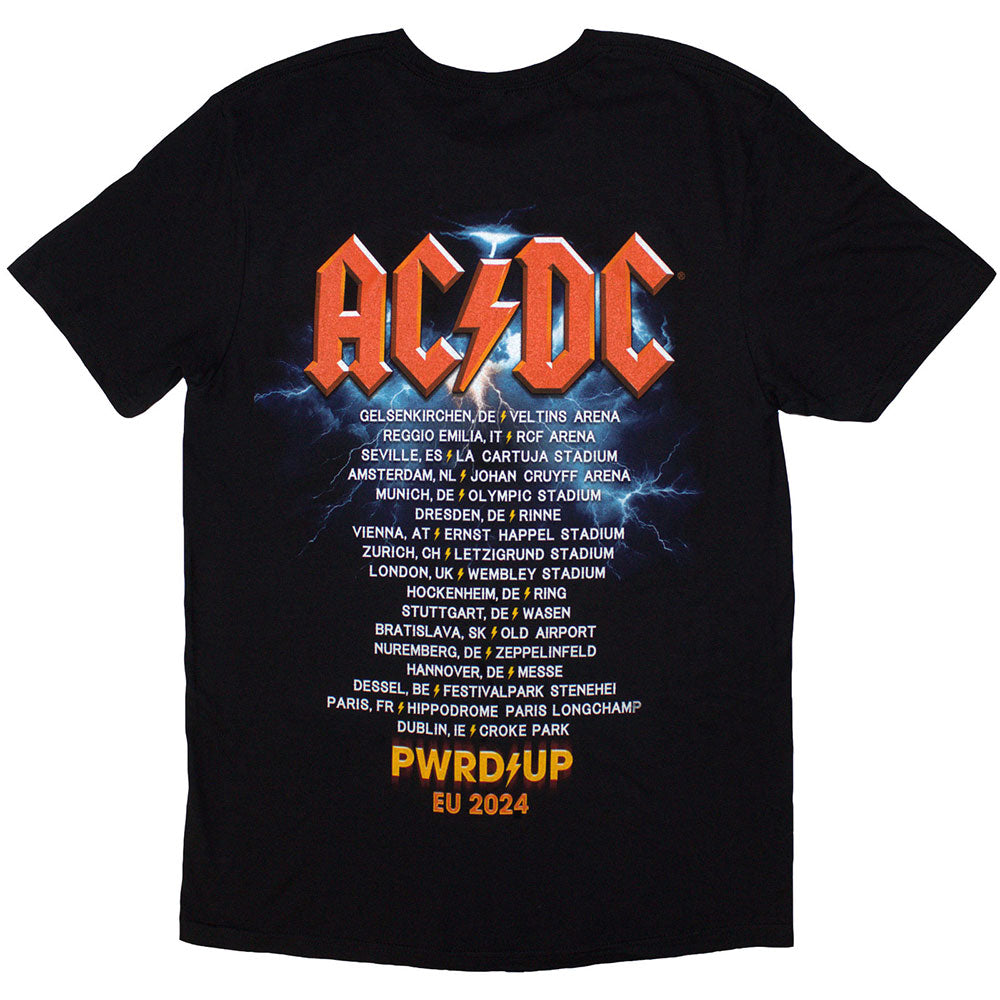 AC/DC Rock Band T-Shirt - PWRD Up In Rock We Trust Graphic Tee | Vintage Music Merchandise for Concerts & Casual Wear
