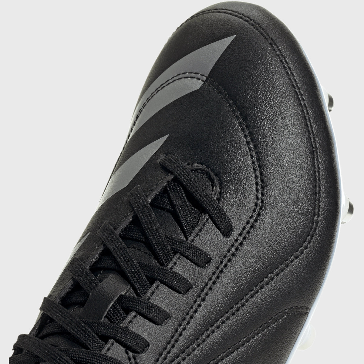 Adidas RS 15 SG Rugby Cleats - Men's Black Soccer Football Shoes for Firm Ground - Perfect for Rugby Matches & Training Sessions