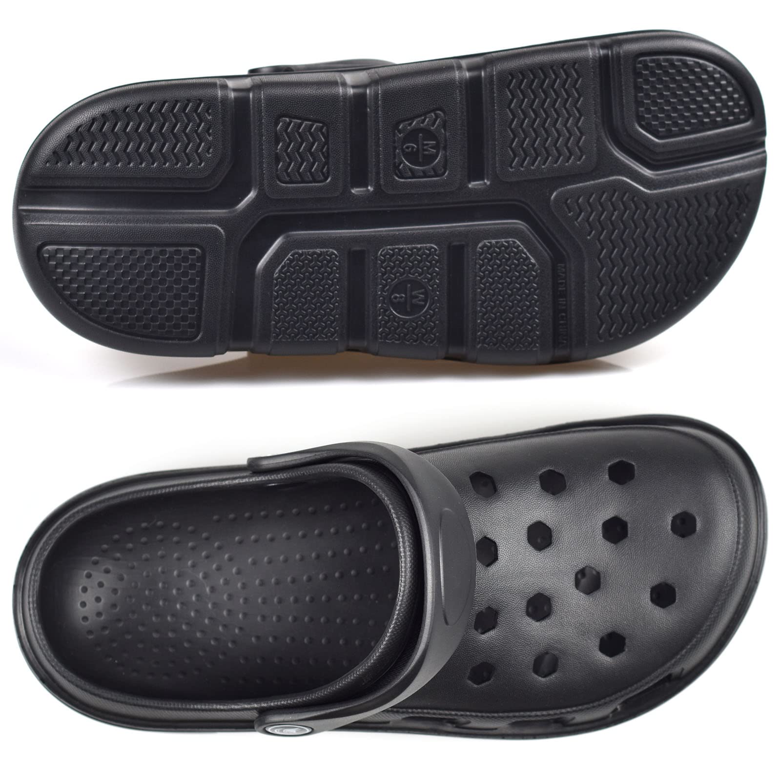 PIMIO Unisex Garden Clogs - Slip On Work Shoes with Arch Support, Quick-Dry Water Shoes for Women & Men | Comfortable Casual Sandals & Slippers for Gardening, Beach, Pool & Outdoor Activities