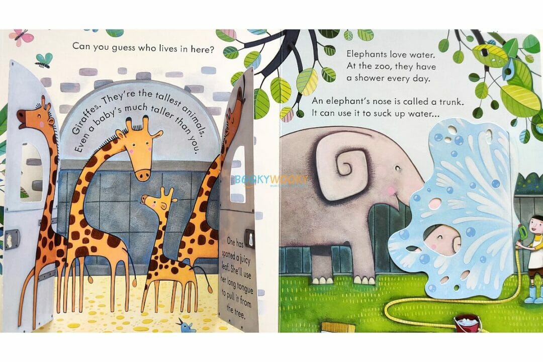 Usborne Peep Inside the Zoo Board Book - Interactive Lift-the-Flap Children's Animal Book for Early Learning | Perfect for Toddlers, Preschoolers & Bedtime Storytime