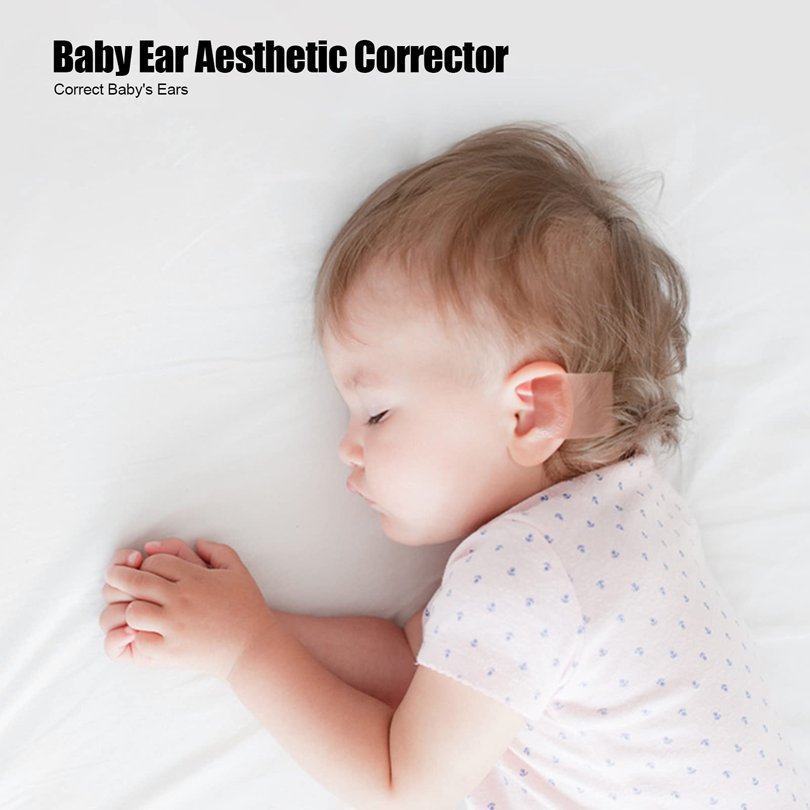 Baby Ear Correction Patch - Silicone Protruding Ear Stickers for Newborns & Infants (4cm x 100cm) | Safe & Painless Ear Shaping Solution for Kids | Perfect for Sleeping, Nursing & Daily Use