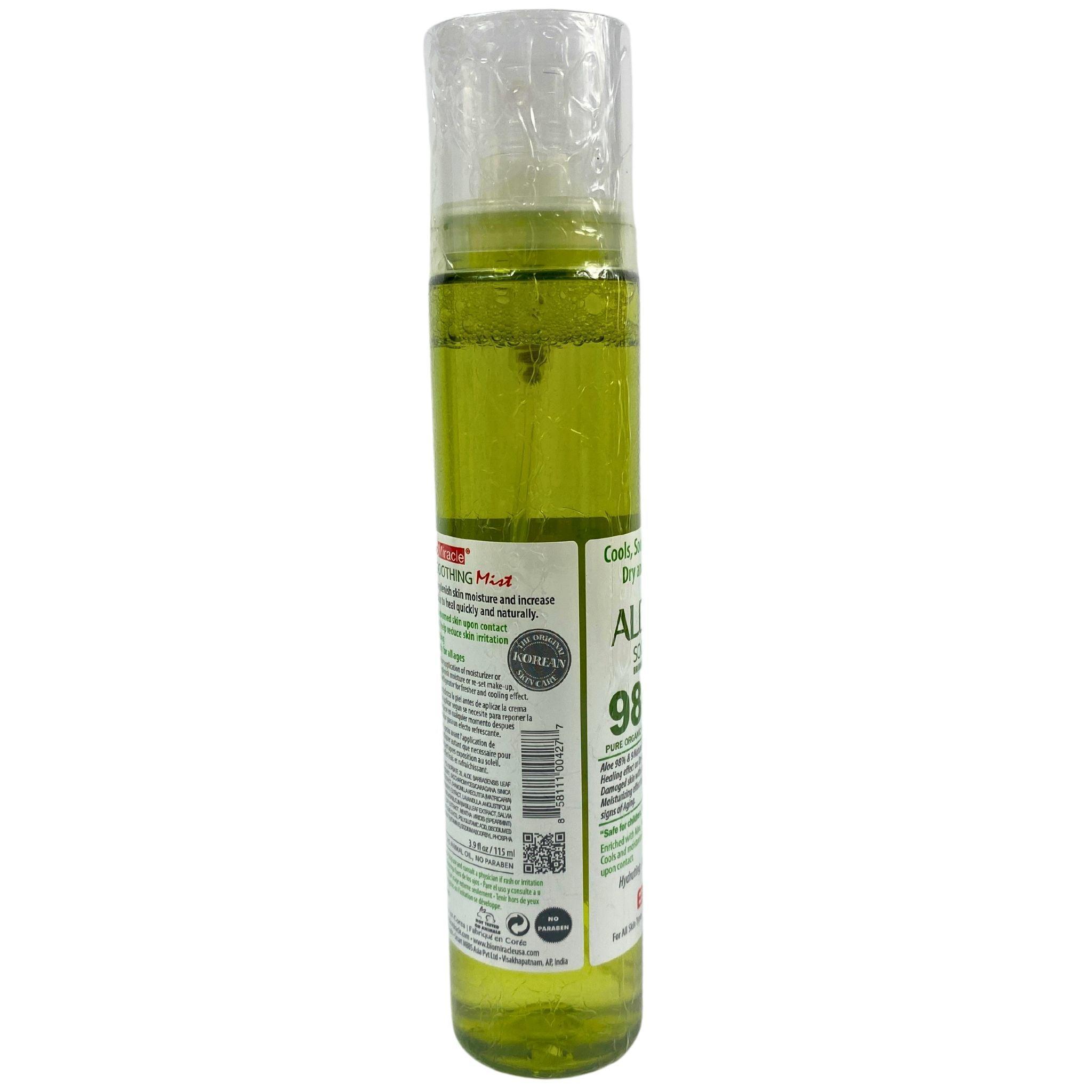 Aloe Vera Soothing Face Mist Spray 3.9OZ (32 Pack Bulk) - Hydrating Facial Toner for Dry Skin, Sunburn Relief & Makeup Setting Spray