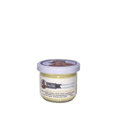 Matte Water-Based Multi-Surface Chalk Paint 250ml - Holland Yellow | Perfect for Furniture Upcycling, DIY Home Decor & Craft Projects
