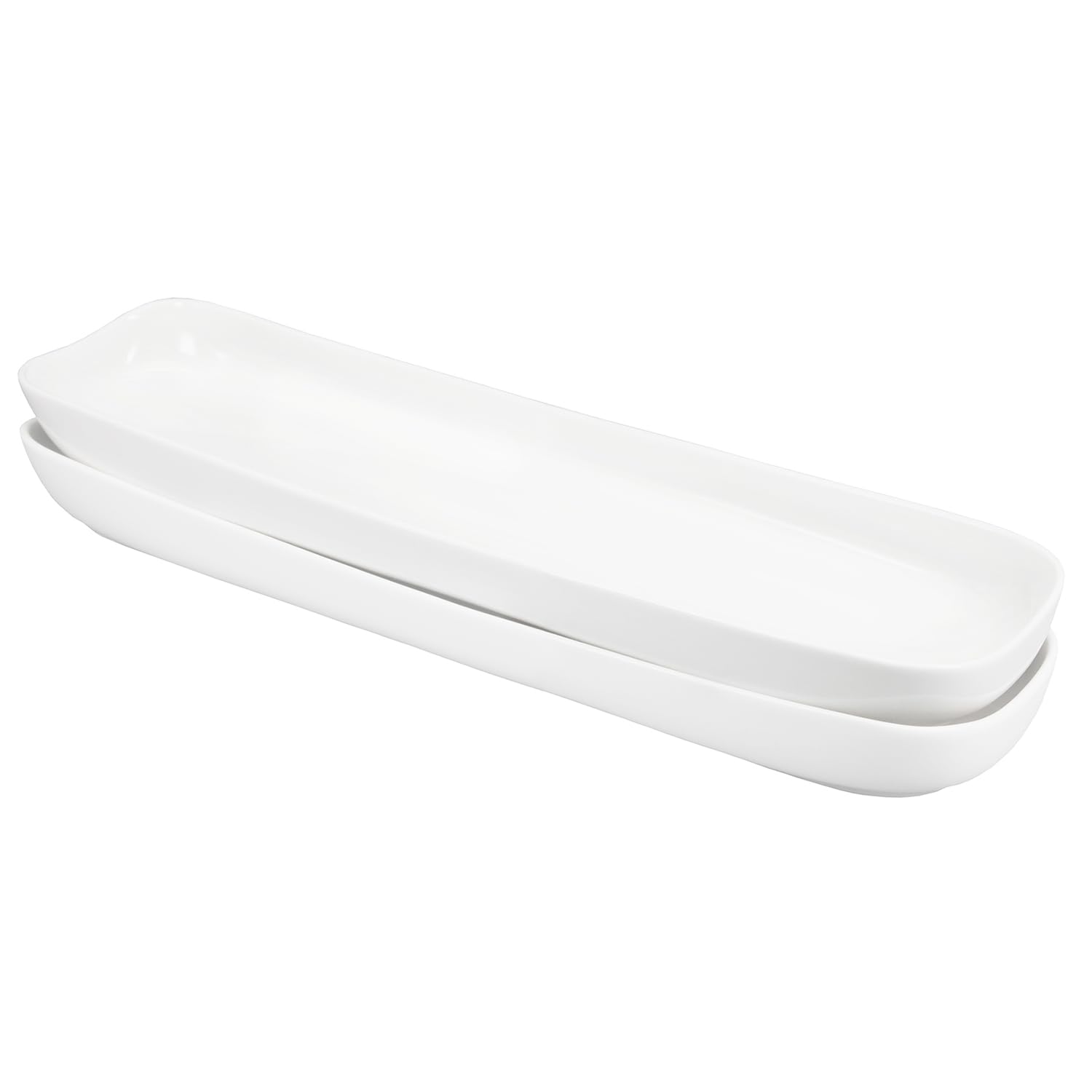 White Porcelain Olive Tray - Chip Resistant, Dishwasher Safe for Snacks & Appetizers | Perfect for Entertaining