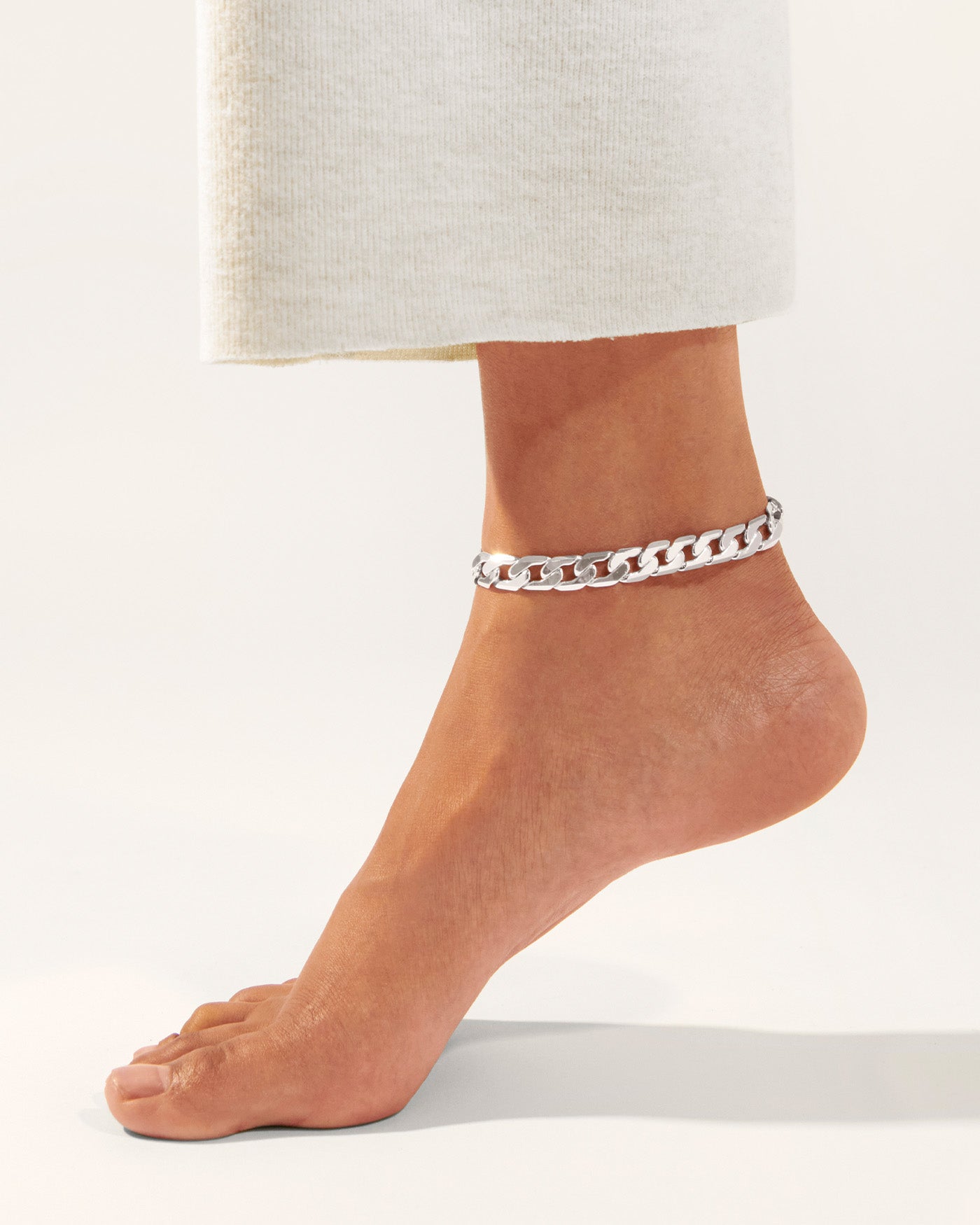 Henry Silver Anklet for Women - Elegant Sterling Silver Ankle Bracelet for Everyday Wear, Beach & Boho Style