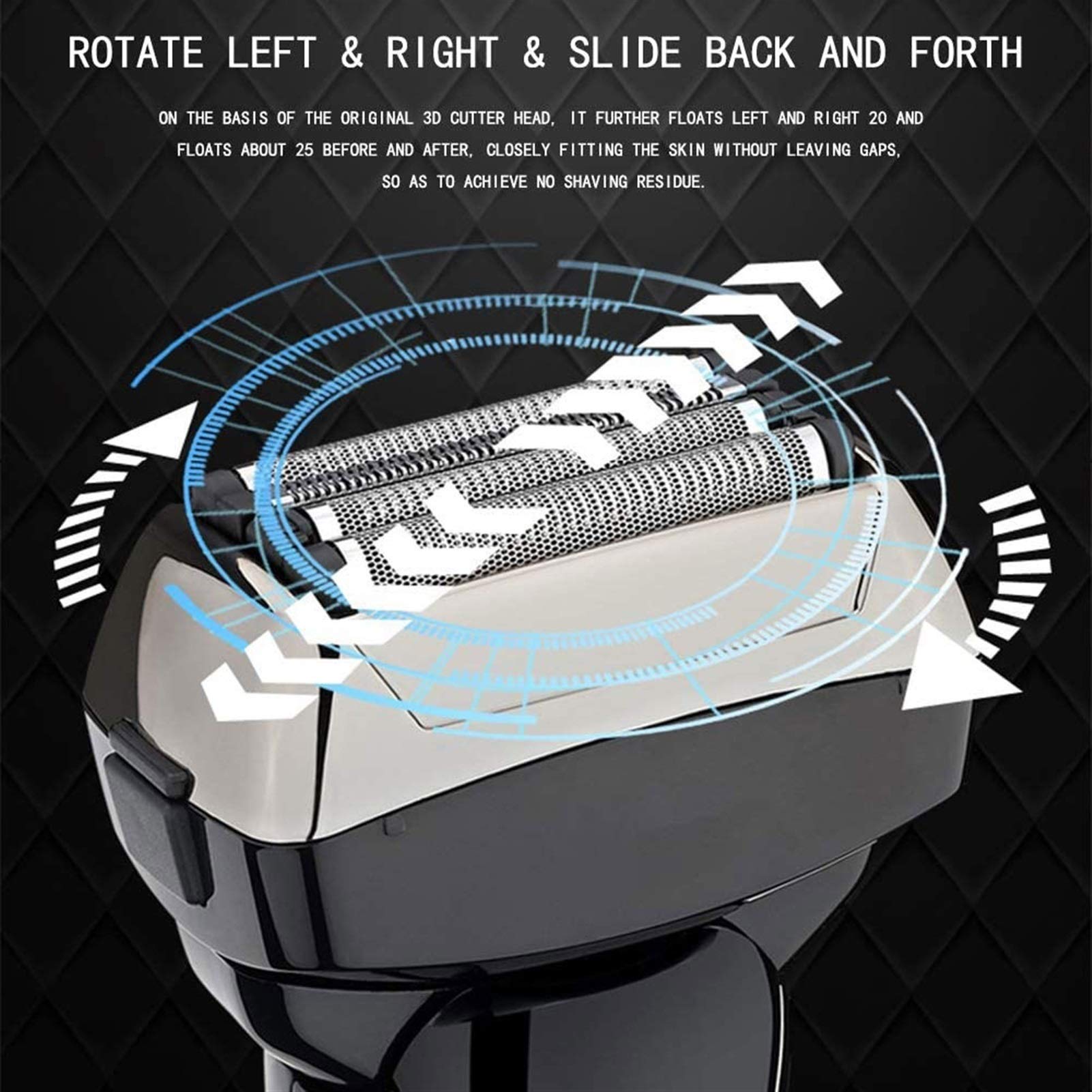Best Men's Electric Shaver & Trimmer - Wet/Dry Waterproof Foil Shaver with Pop-Up Beard Trimmer - Perfect for Travel, Gym & Daily Grooming
