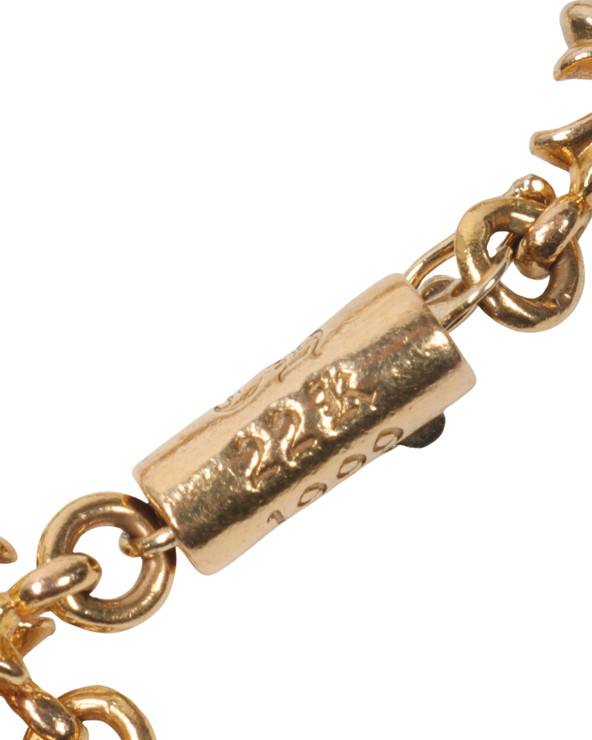 22k Gold & Pink Sapphire Cross Bracelet for Women - Elegant Religious Jewelry Gift for Christmas, Baptism, Confirmation & Everyday Wear