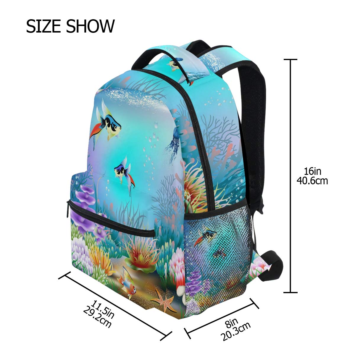 Waterproof Beach Backpack - Lightweight Travel Laptop Daypack for School, Work & Outdoor Activities | Durable Ocean Blue Backpack for Men, Women & Teens | Perfect for Beach Trips, Hiking & Daily Commute