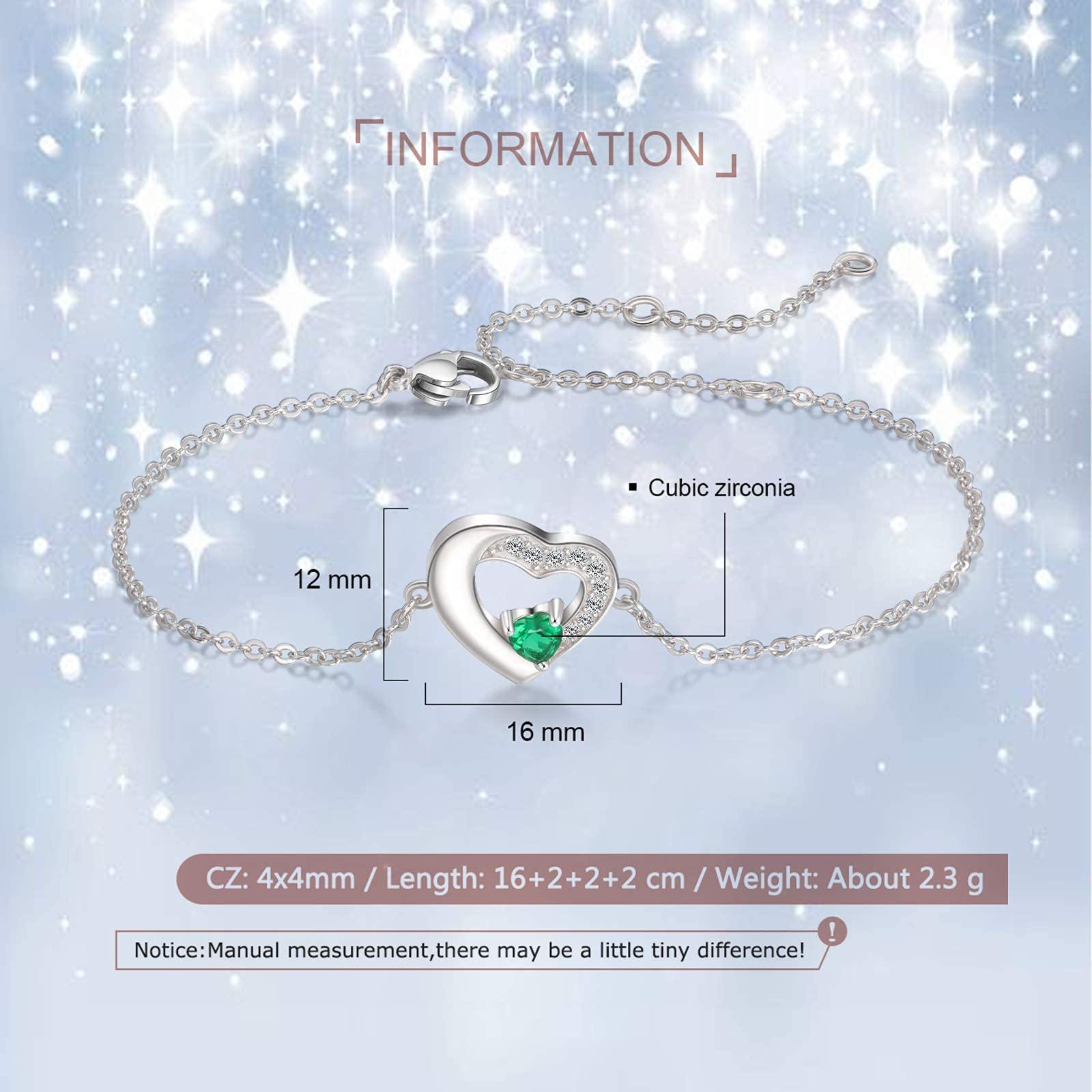 Personalized Birthstone Bracelet for Mom - Custom Name & 3 Birthstones Jewelry, Mother's Day Gift for Women, BFF Bracelets for Best Friends (Perfect for Mother's Day, Birthday, Anniversary & Special Occasions)