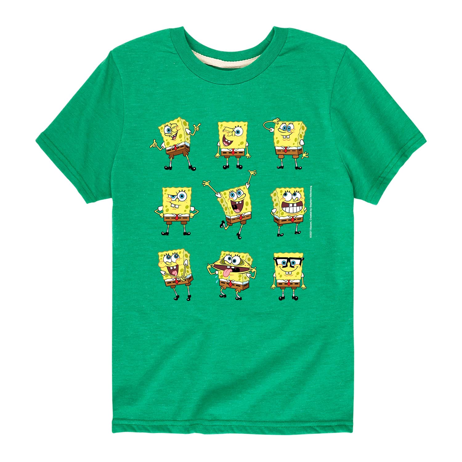Spongebob Squarepants Graphic T-Shirt for Toddlers & Kids - Soft Cotton Short Sleeve Tee - Fun Cartoon Character Shirt for Playtime, School & Everyday Wear