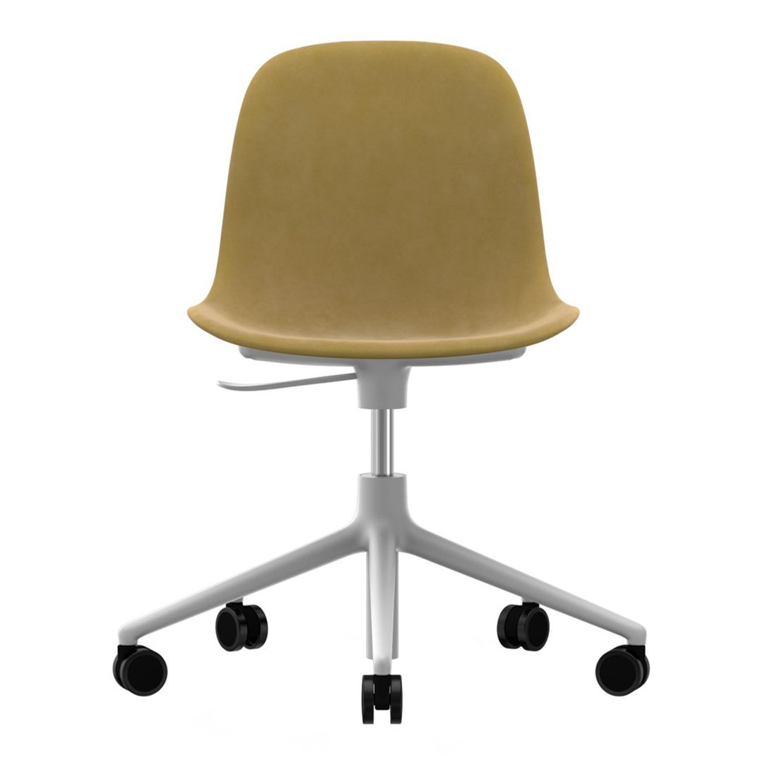 Ergonomic Form Chair with 5W Swivel Base & Gas Lift Mechanism - Premium Upholstered Office Chair for Home & Workspace - Perfect for Long Hours of Comfortable Sitting in Office, Study or Gaming Setup