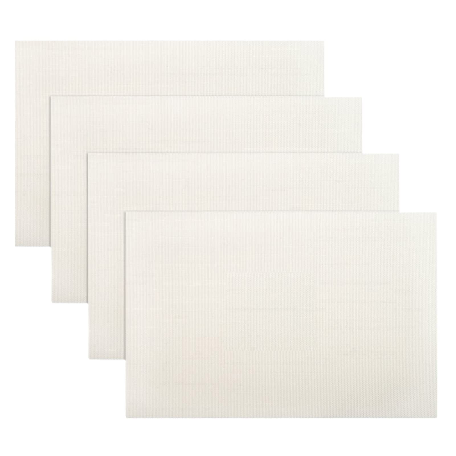 US Insulation Pads - 4Pcs Flexible Heat Resistant Placemats Set, Anti-Scratch Rectangular Waterproof Table Mats for Kitchen Countertops & Dining Tables - Perfect for Hot Dishes, Coffee Cups & Home Decor