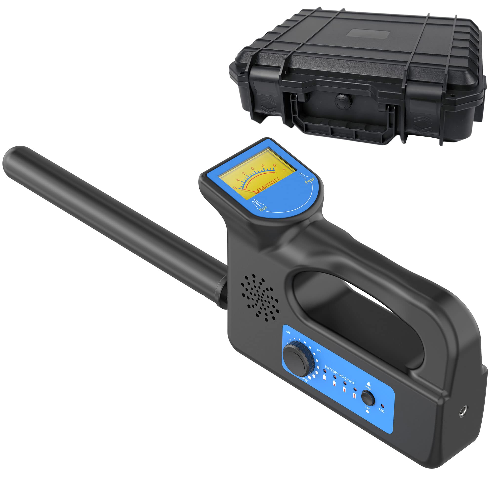 Anysun 512Hz Sewer Locator Receiver Pipe Detector - Compatible with Anysun All-in-One Drain Pipe Inspection Camera System - Dual Modes (Far & Near) - Blue & Black - Ideal for Plumbing, Drain Inspection & Sewer Line Detection