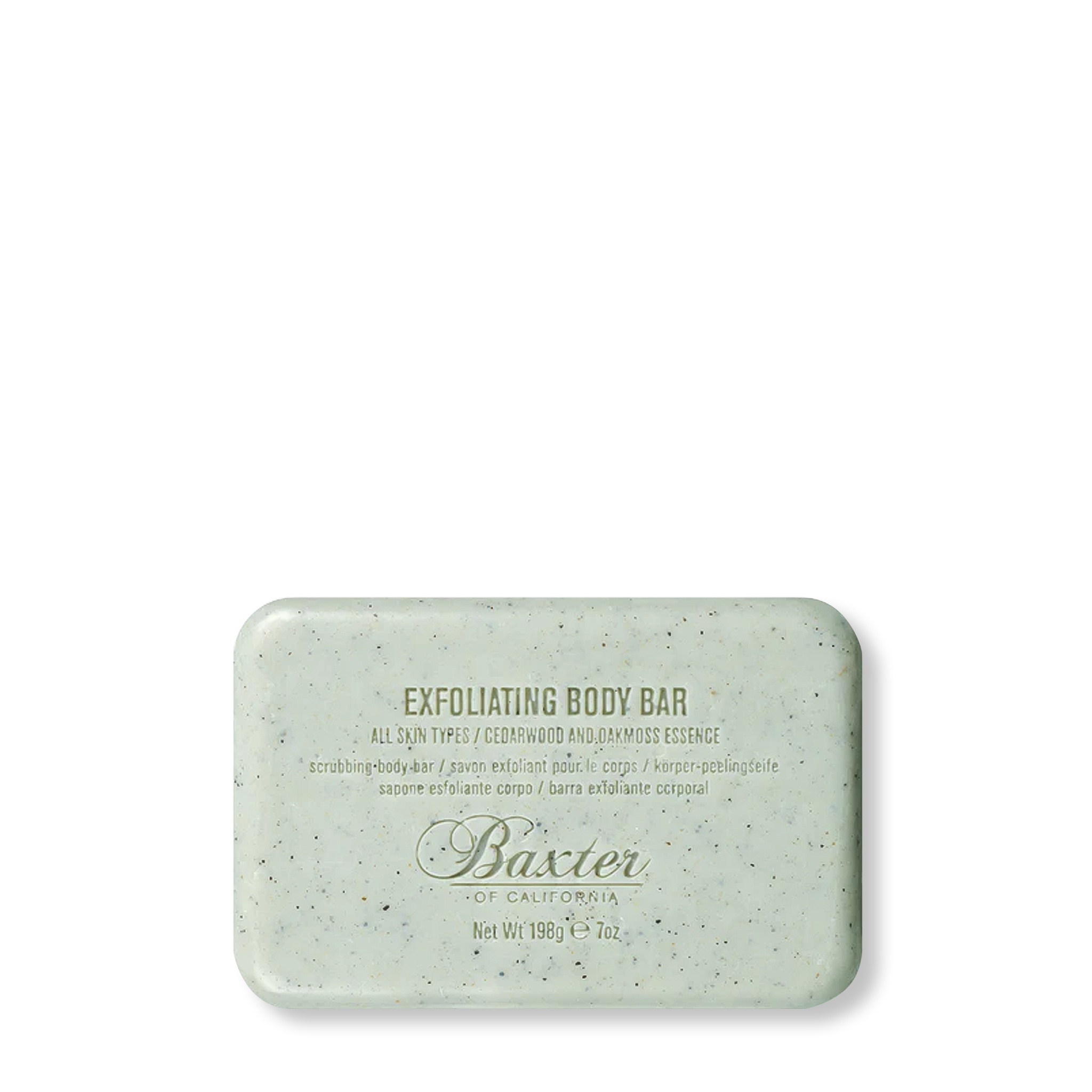 Baxter of California Exfoliating Body Bar - Natural Soap for Men with Exfoliants - Perfect for Shower, Gym & Travel Skincare Routine