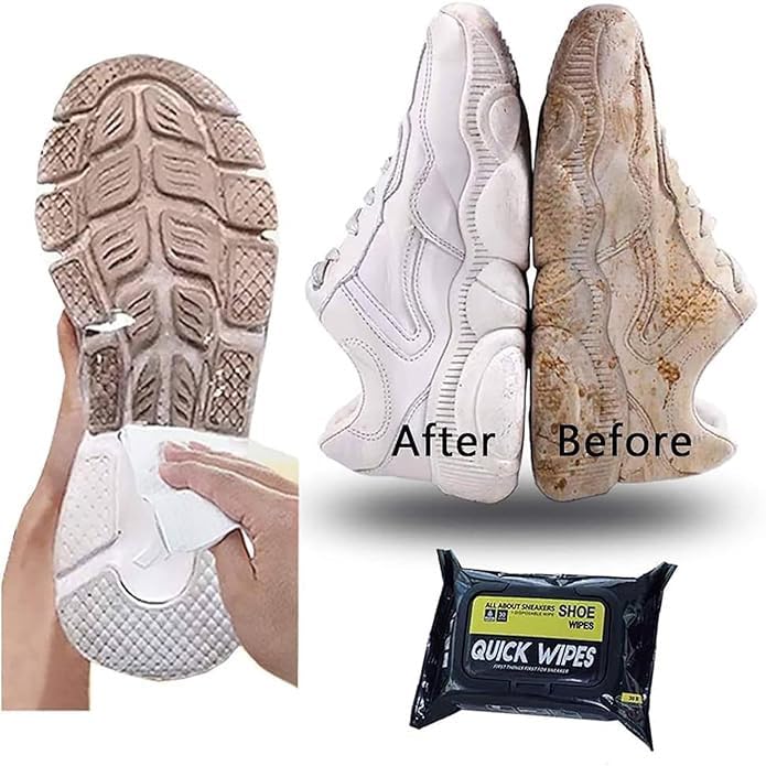 KD ZONE Shoe Wipes for Sneakers - 80 Count Pack | Quick Stain Remover & Instant Shoe Cleaner Wipes | Gentle on Leather, Canvas & Athletic Shoes | Perfect for Gym, Travel & Everyday Shoe Care