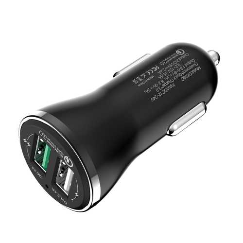 Dual USB Car Charger 2.4A Fast Charger - Compatible with iPhone, Samsung, Huawei, Xiaomi, iPad - Perfect for Road Trips & Daily Commuting