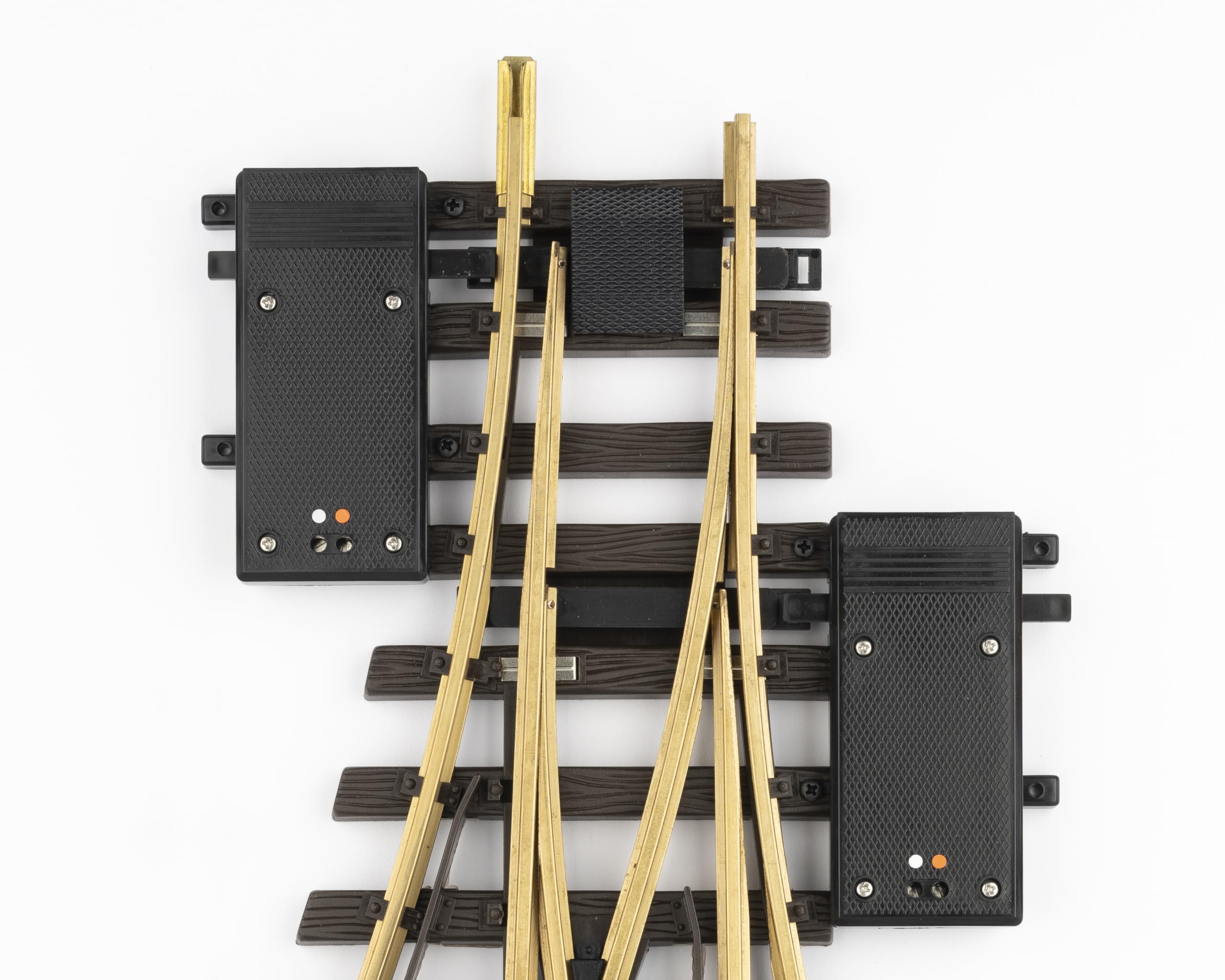 LGB Electric Three-Way Turnout Switch for G Scale Model Trains - Perfect for Garden Railroads & Outdoor Train Layouts