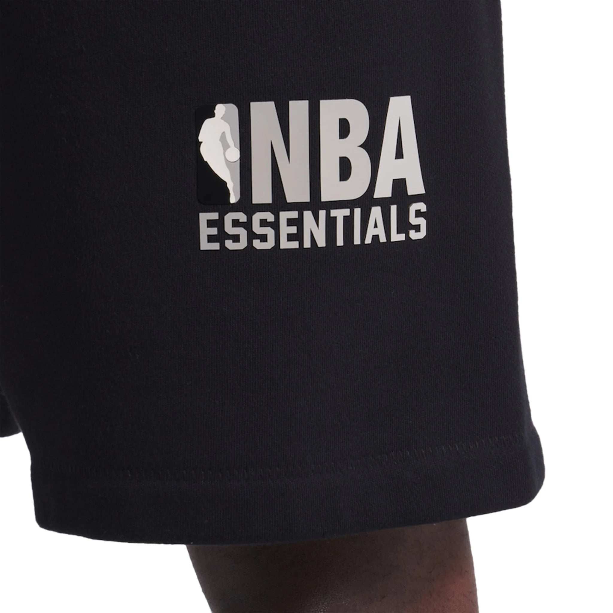 Fear of God Essentials x NBA Black Basketball Shorts for Men - Stylish & Comfortable Streetwear for Casual Wear, Gym, and Lounge
