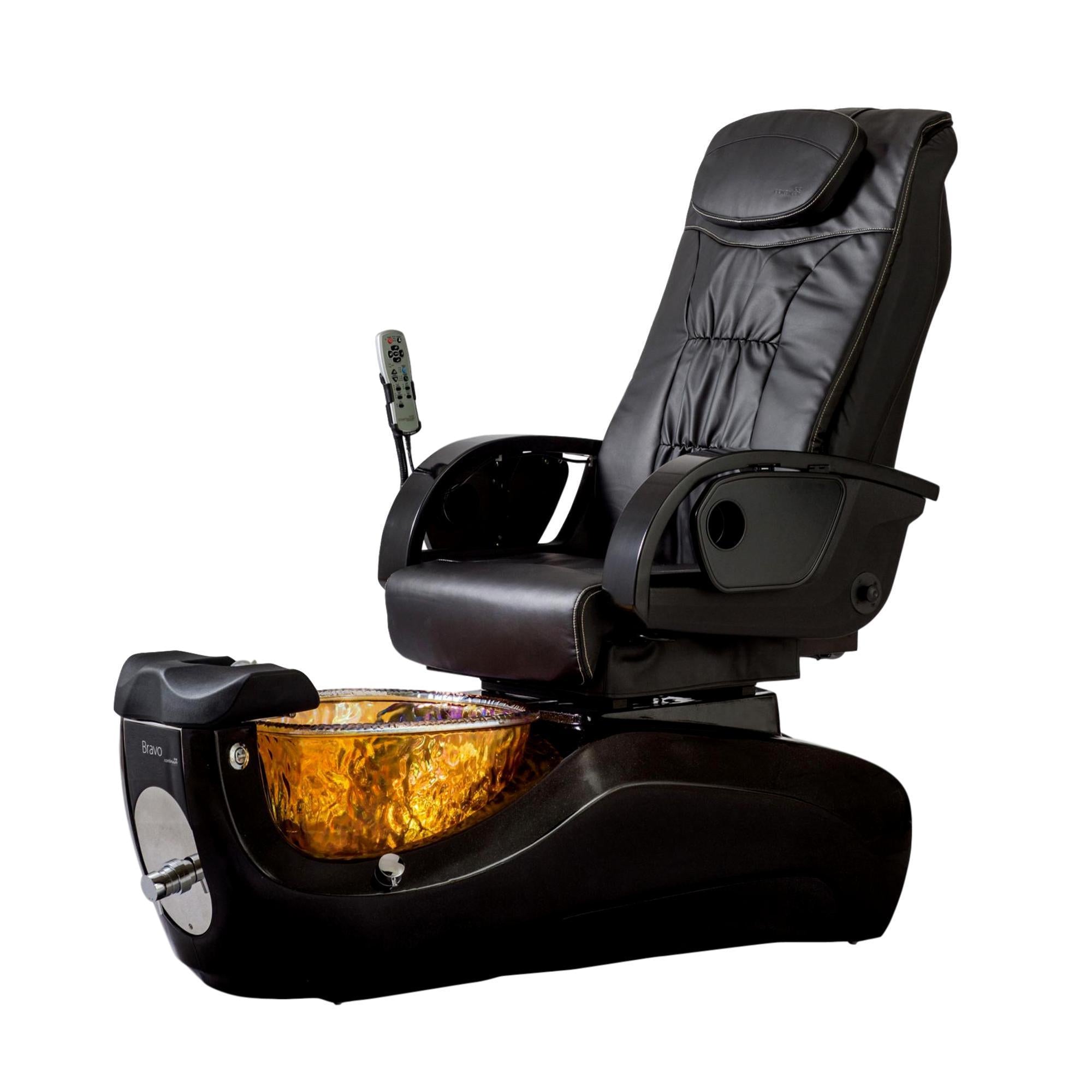 Premium Continuum Bravo Pedicure Chair - Professional Salon Spa Pedicure Station with Adjustable Backrest & Massage Function - Perfect for Nail Salons, Spas & Beauty Clinics
