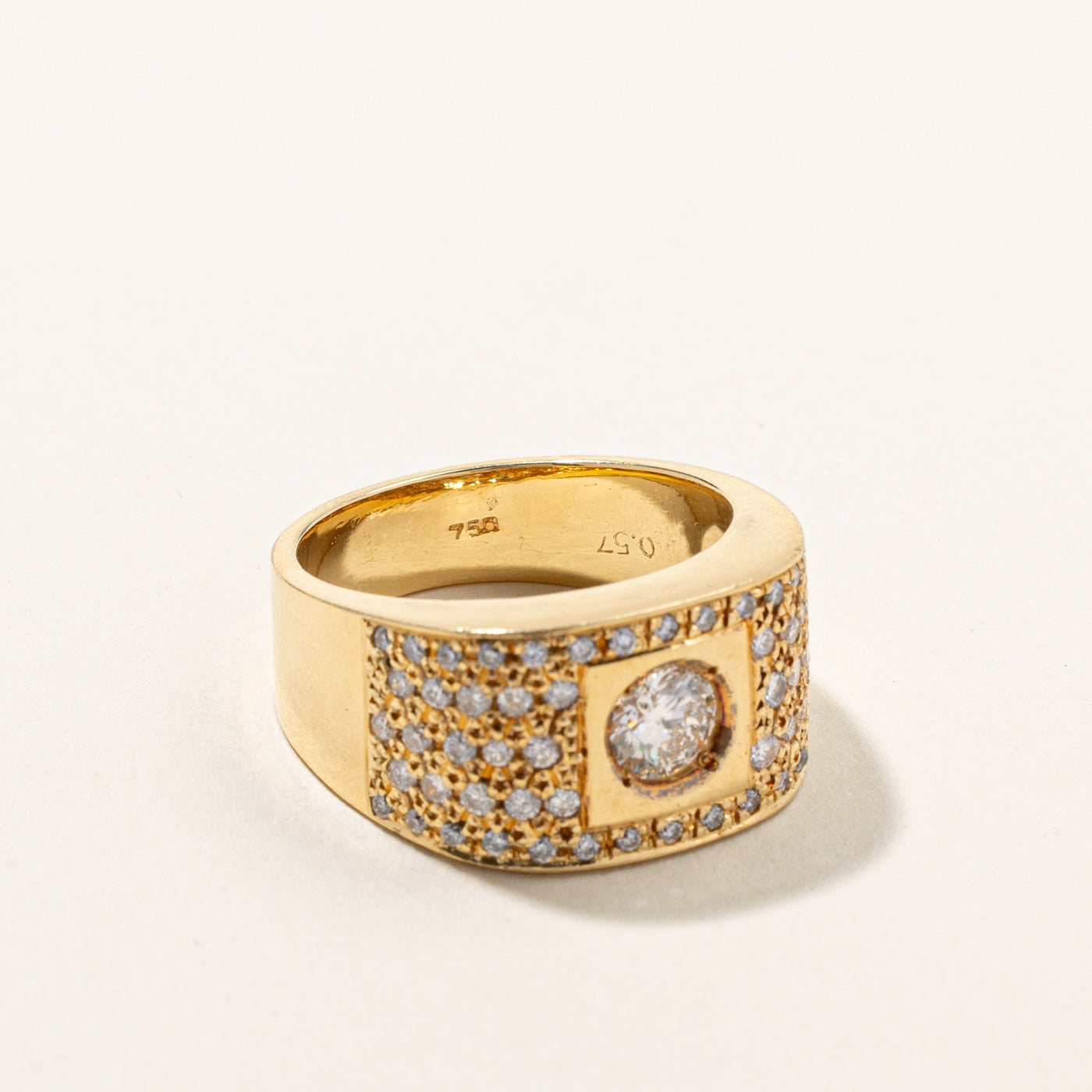 1.35ctw Diamond Grid Accented Wedding Band Ring - Size 9.75 - Elegant & Timeless Jewelry for Women - Perfect for Engagement, Anniversary & Special Occasions