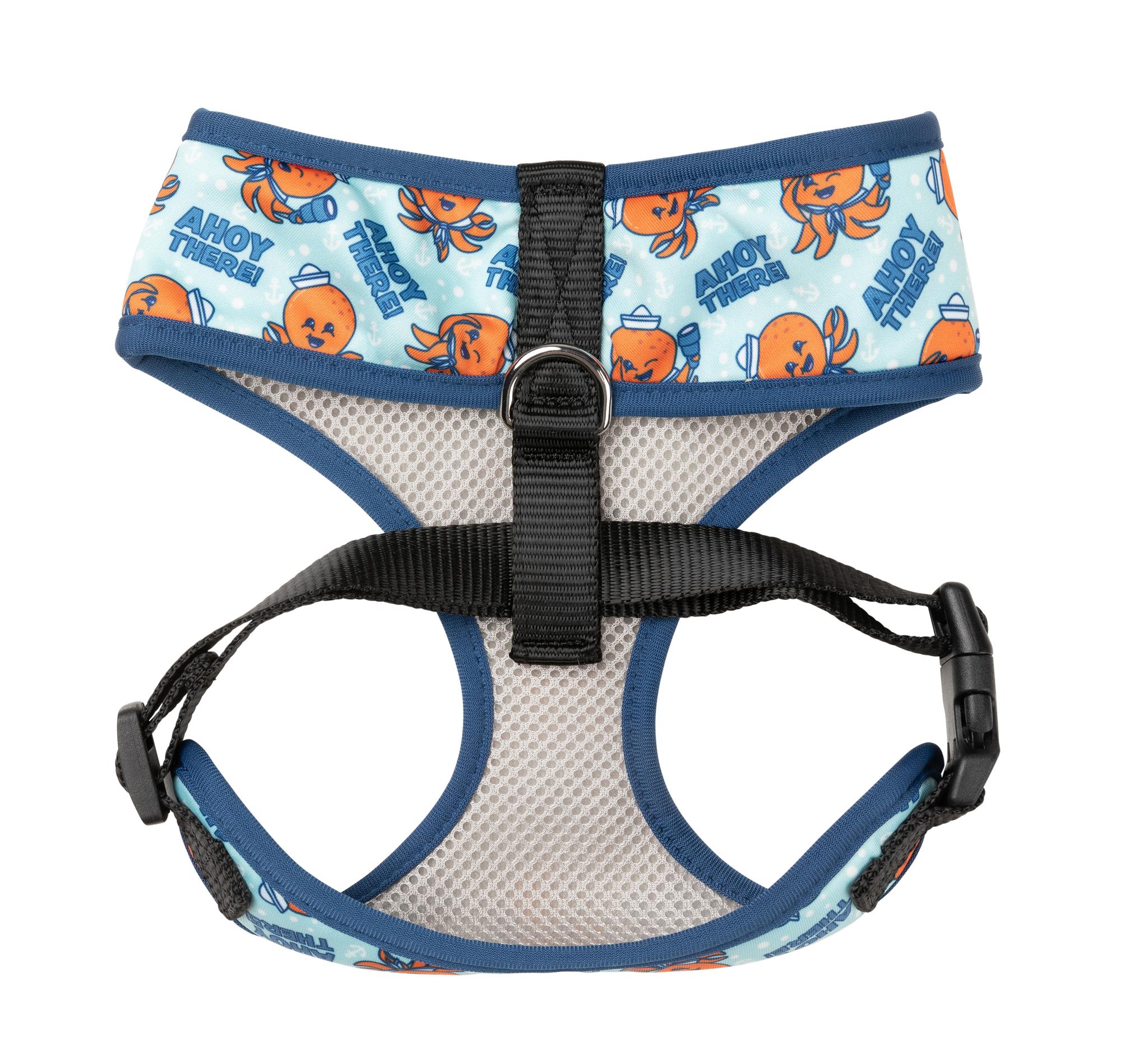 FuzzYard Ahoy There! No-Pull Dog Harness for Small & Medium Dogs - Adjustable Pet Vest with Reflective Strips for Safety - Perfect for Walking, Running & Outdoor Adventures