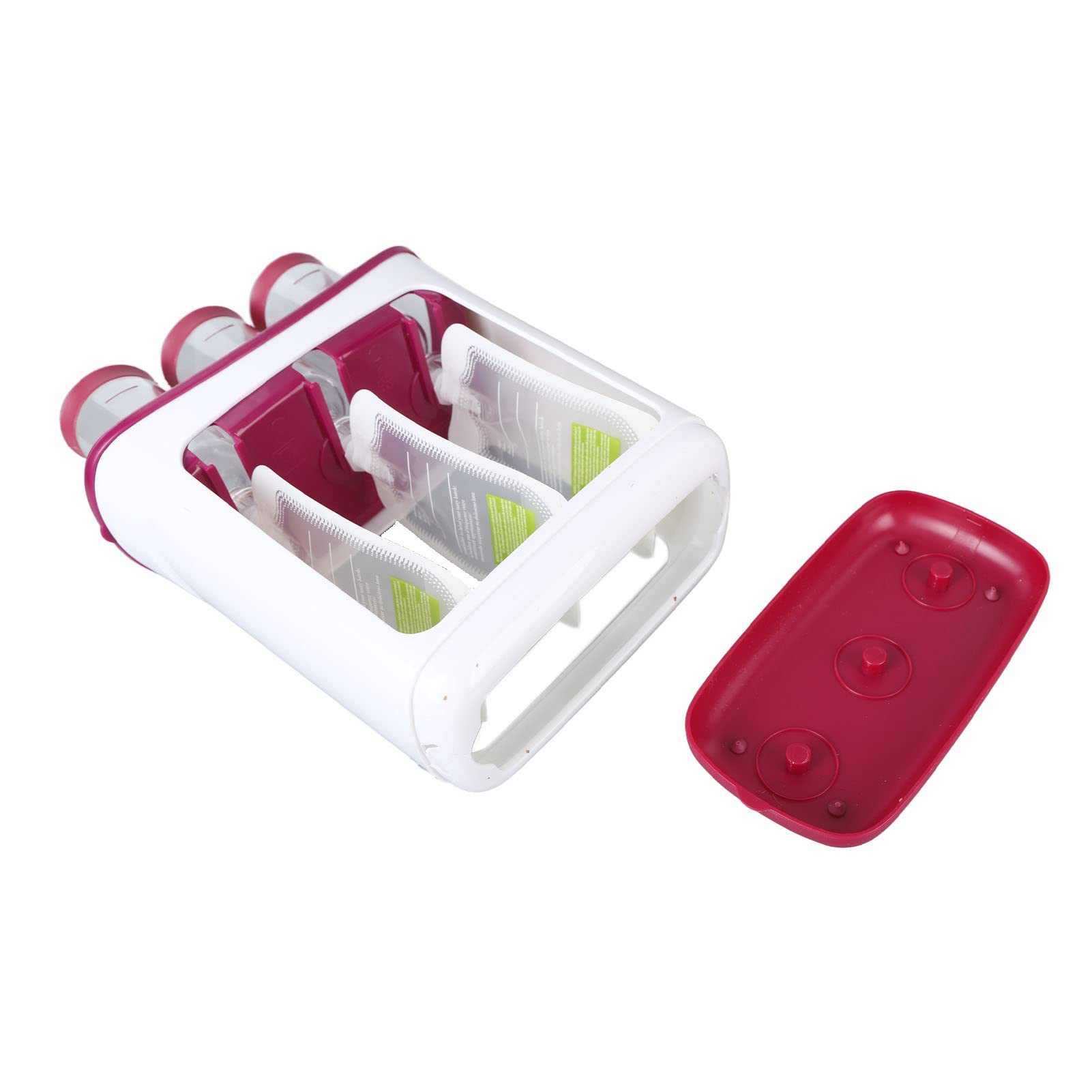 Fresh Squeezed Squeeze Station - Pouch Filling Station for Homemade Baby Food, Fruit Juice & Puree Maker with Storage Bags & Spoons | Perfect for Meal Prep, On-the-Go Snacks & Healthy Kids Lunch Ideas