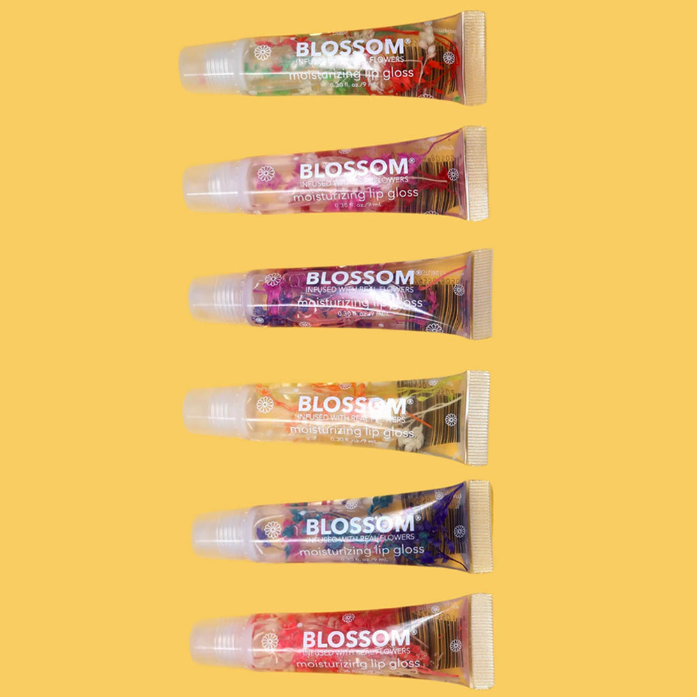Blossom Moisturizing Lip Gloss - Clear Hydrating Lip Gloss with Vitamin E - 2 Pack Lip Smackers for Soft, Shiny Lips | Perfect for Daily Wear & Special Occasions