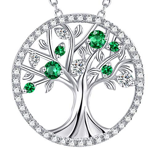 F. May Birthstone Emerald Simulated Diamond