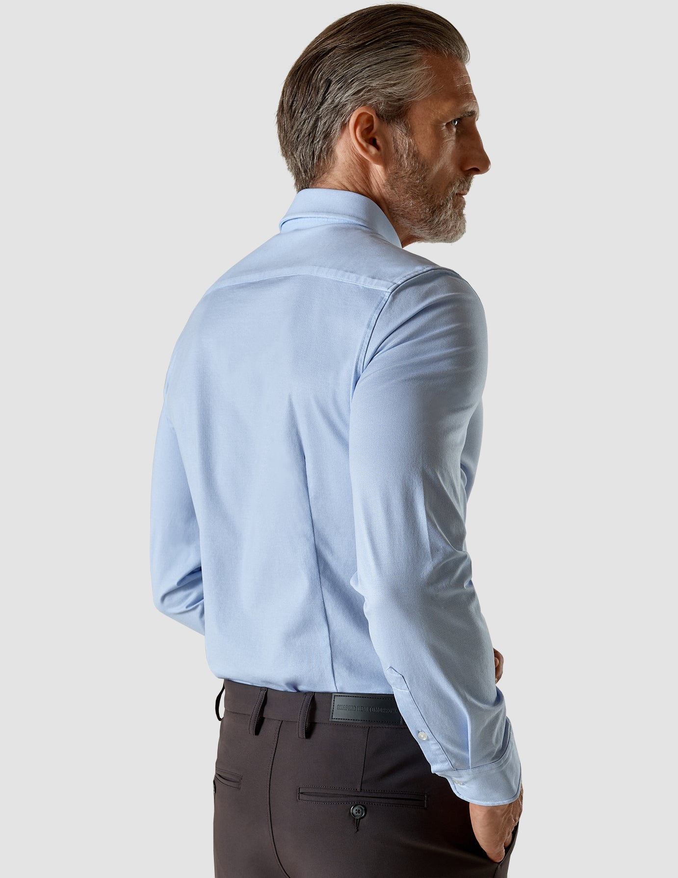 Classic Slim Fit Light Blue Twill Shirt for Men - Perfect for Office, Casual Wear & Date Nights