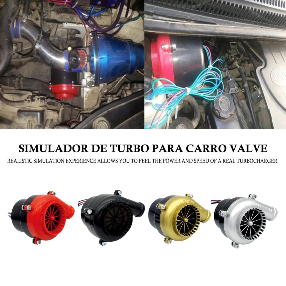 Universal Electronic Turbo Car Simulator - Fake Turbo Blow Off Valve with Analog Sound Effects for Performance Cars | Professional Car Accessories for Racing Enthusiasts & Street Driving Scenes