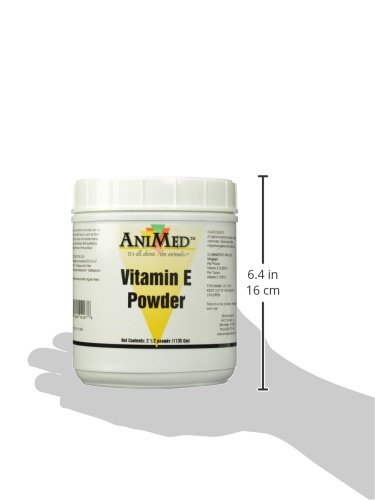 AniMed Vitamin E Powder Supplement for Horses - 2.5 lb | Supports Immune System & Muscle Function | Ideal for Performance Horses & Senior Equine Care