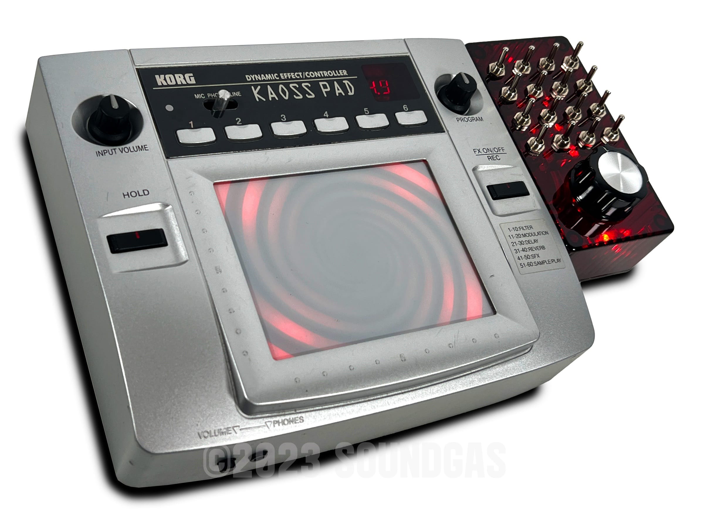 Korg Kaoss Pad KP1 Circuit Bent - Dynamic Effects Processor for Live Music & DJ Performances - Perfect for Electronic Music Production & Sound Design