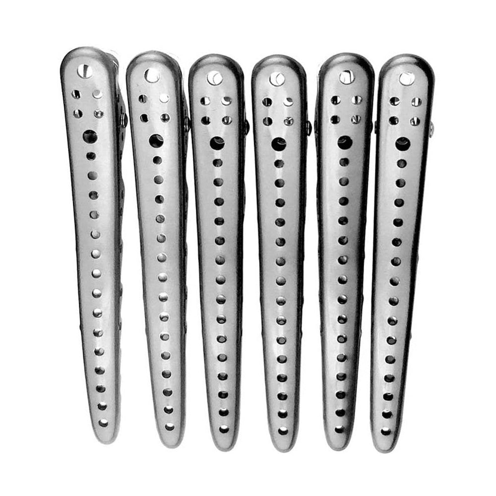 Hi Lift Super Clips 6-Piece Set - Heavy Duty Hair Clips for Thick Hair - Perfect for Salon Styling, DIY Haircuts & Home Hair Care