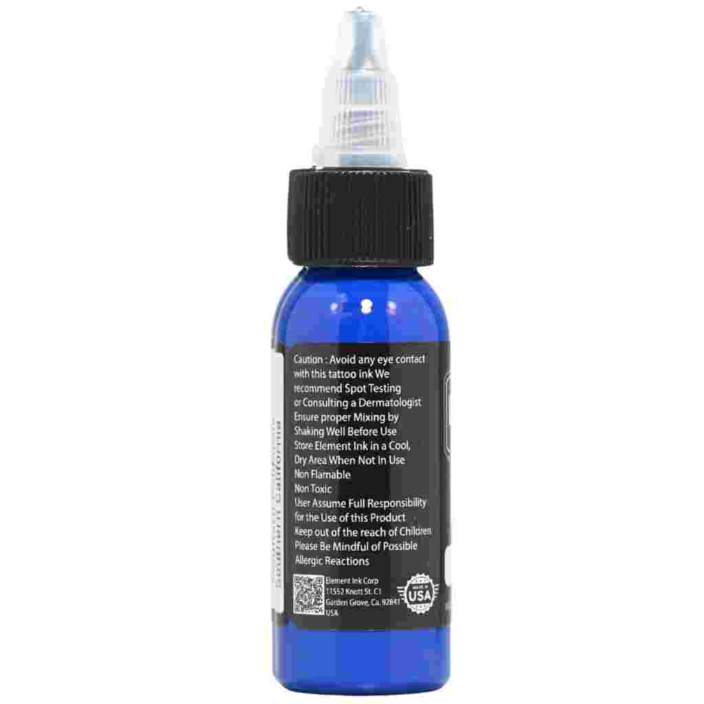 Premium Blue Element Tattoo Ink - Professional Grade, Vegan & Safe for All Skin Types - Perfect for Tattoo Artists, Body Art & Permanent Makeup