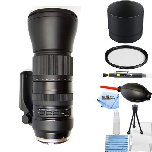Tamron SP 150-600mm f/5-6.3 Di VC USD G2 Telephoto Zoom Lens for Canon EF Mount - Professional Wildlife & Sports Photography with UV Filter, Cleaning Kit, Microfiber Cloth (International Version) - Perfect for Bird Watching, Safari Adventures and Outdoor Sports Events