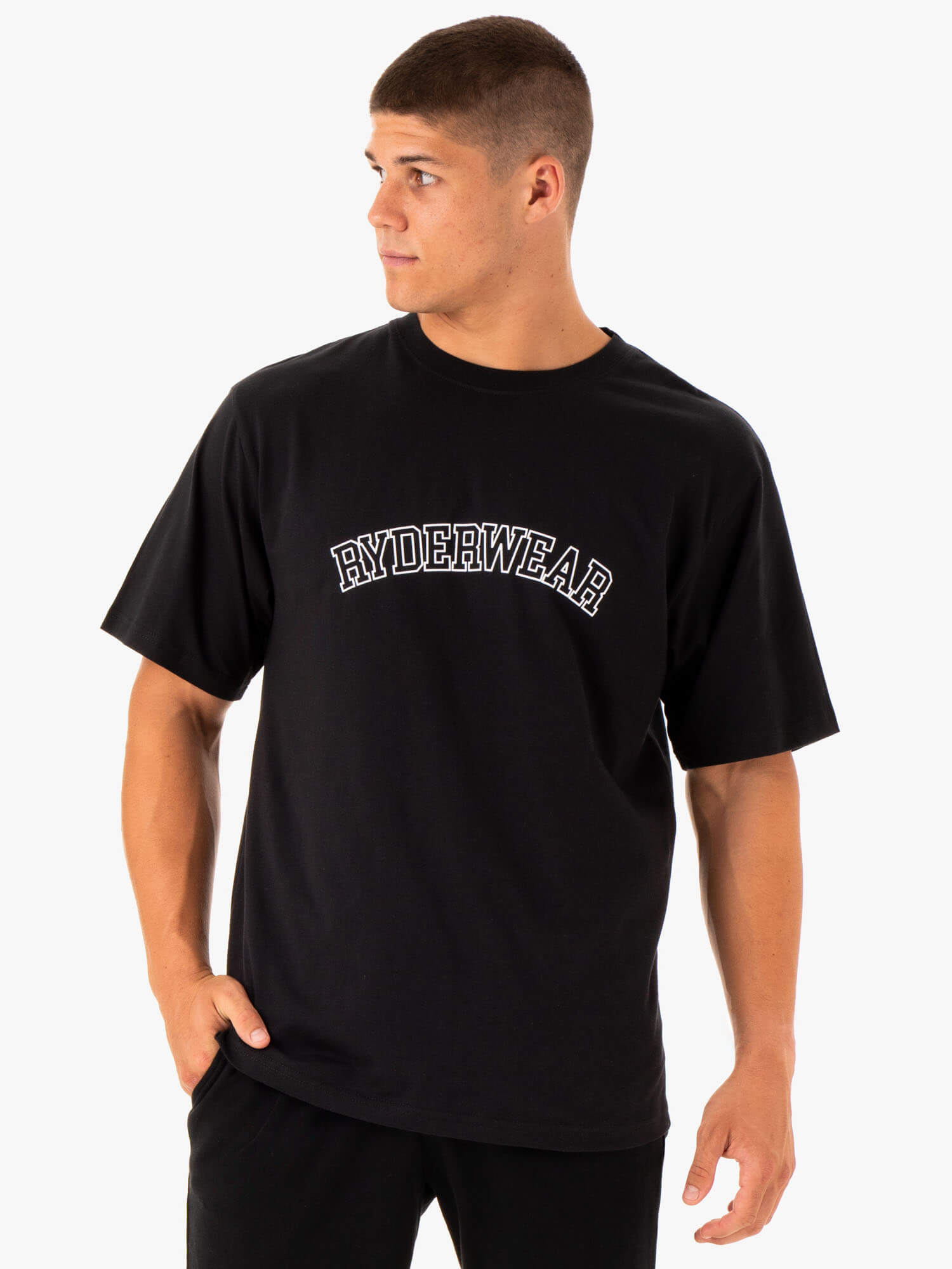 Oversized Black T-Shirt for Women & Men - Comfortable Loose Fit Cotton Tee for Casual Wear, Street Style & Loungewear