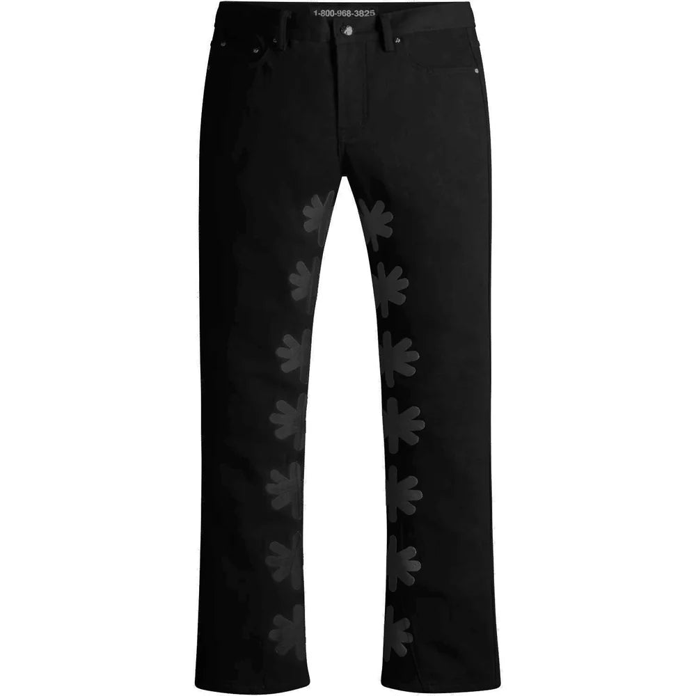 LOST SHDWS OG Dark Denim Jeans for Men - Black Slim Fit Stretch Denim Pants | Casual Streetwear, Everyday Wear & Night Out Outfits