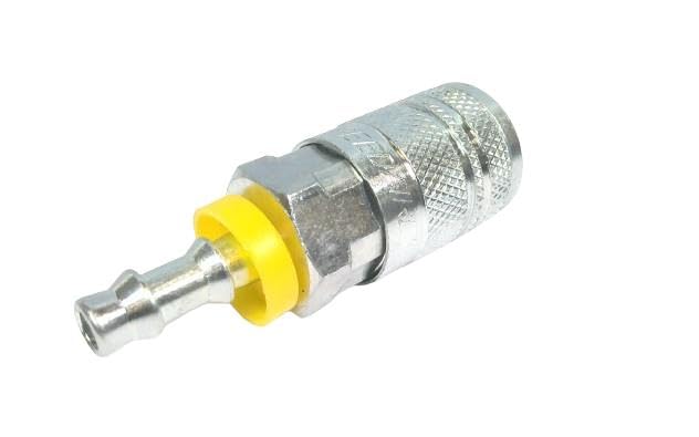 1/4 Inch Steel Push-On Coupler Body - Heavy Duty Hydraulic Fitting for Tractors, Excavators & Construction Equipment
