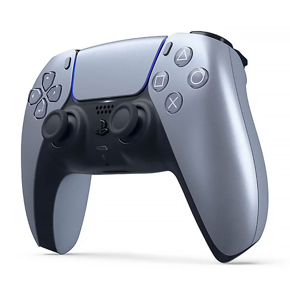 Sony PlayStation 5 PS5 DualSense Wireless Controller - Sterling Silver Edition | Compatible with PS5 Console, Gaming, Streaming & VR