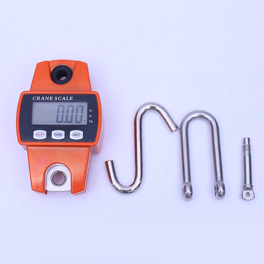 **Baluue Heavy Duty Digital Crane Scale - 1000lb Capacity Stainless Steel Hanging Scale for Fishing, Industrial Weighing & Outdoor Use - Portable Fish Scale with LCD Display for Hunting, Shipping & Warehouse**