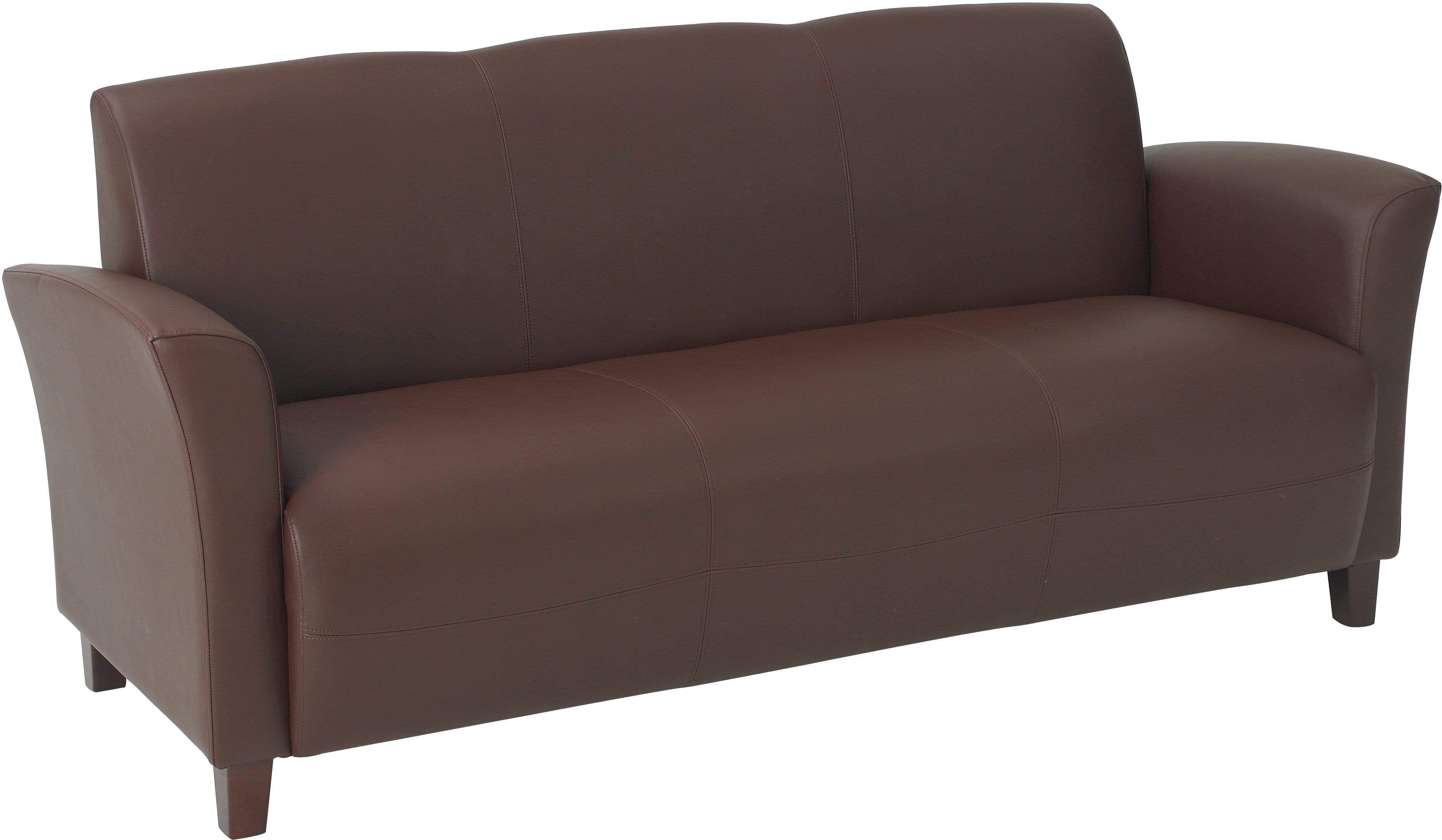 OSP Furniture® Eco-Friendly Genuine Leather Lounge Sofa [SL2273] - Modern Living Room Centerpiece for Relaxation & Entertainment