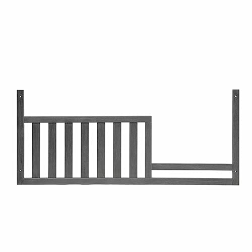 Toddler Bed Safety Guard Rail for Oxford Baby, Soho, Ozlo & Avalon Convertible Cribs - Solid Wood Bed Rail for Toddler Bed Conversion - Child Safety Bed Rail for Kids (Graphite Gray) - Perfect for Nursery, Daycare & Home Use