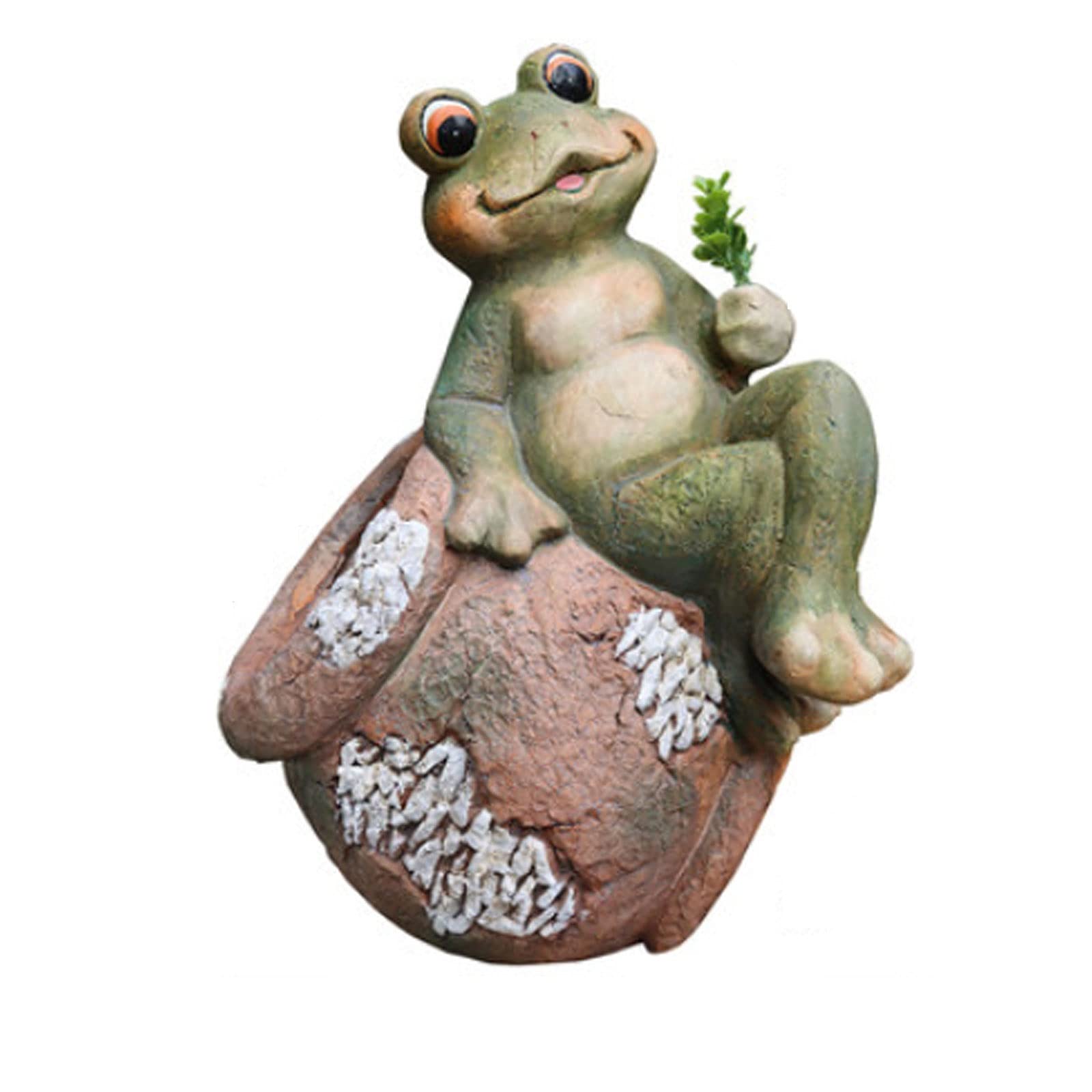LXING Frog Flower Pot Animal Sculpture - Outdoor Garden Decor for Backyard, Porch, Patio & Lawn | Durable Garden Statue for Home & Yard Decoration | Perfect for Spring Planting, Outdoor Parties & Landscape Design